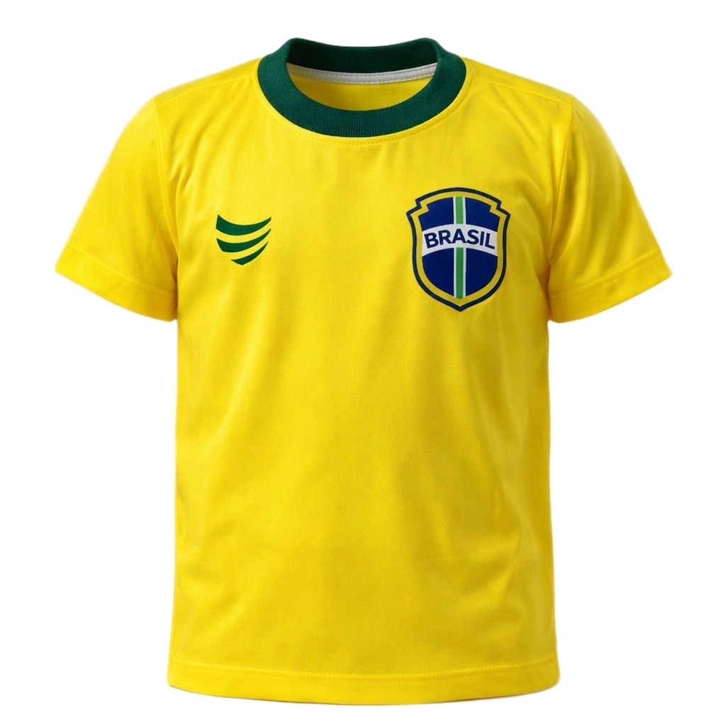 Camisa do Brasil Super Bolla Mini Craque Número 10 - Infantil