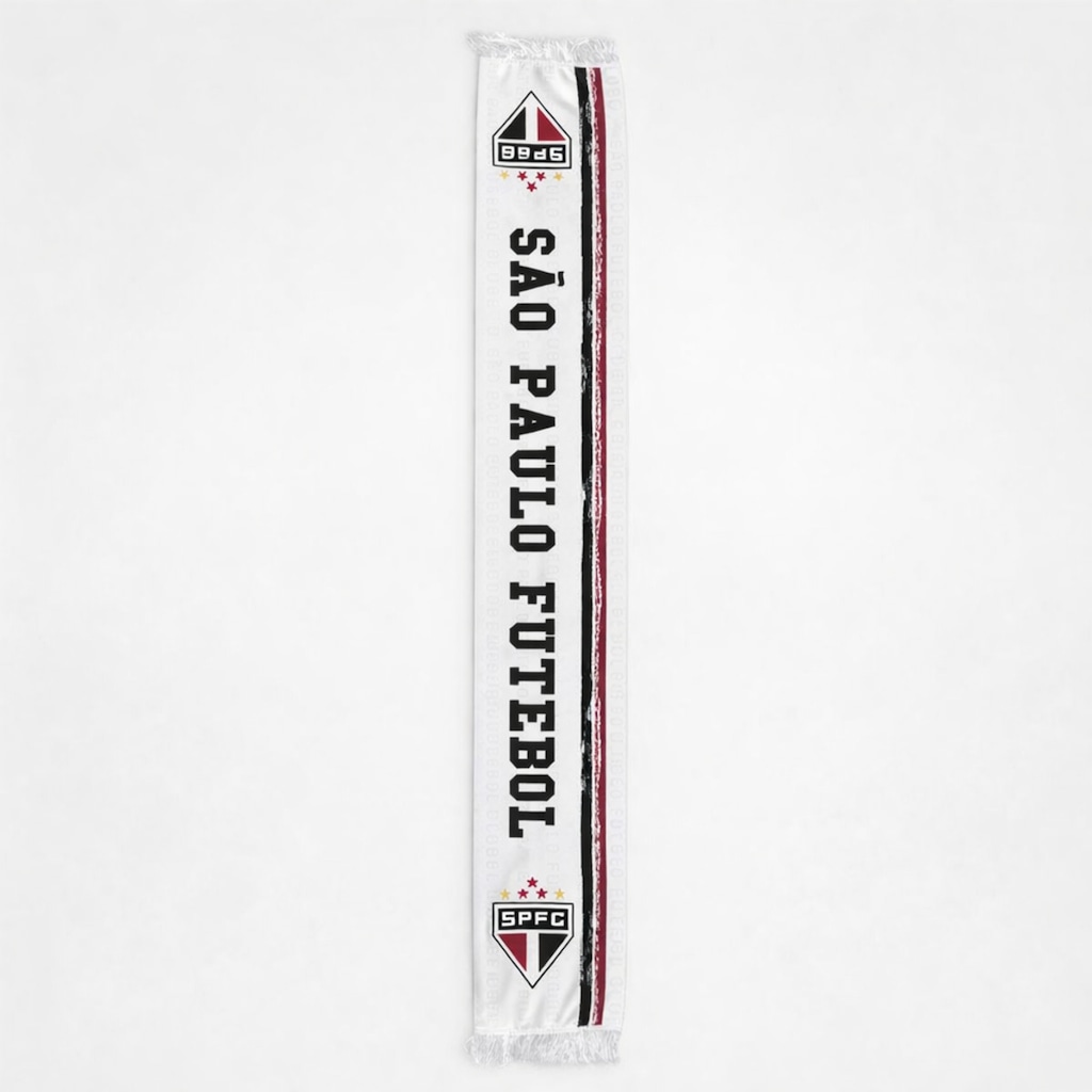 Cachecol do São Paulo Faixa Branca Oficial BC Sartori