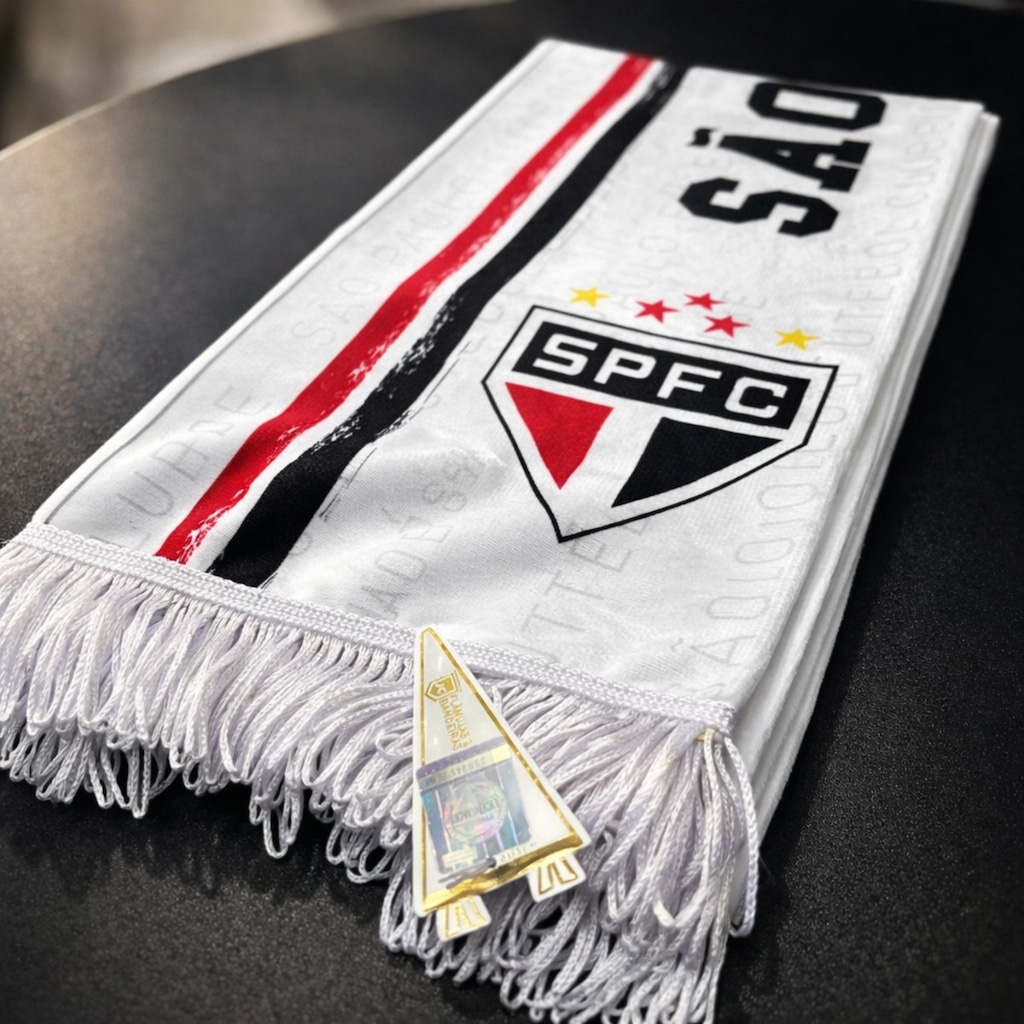 Imagem 2 do produto Cachecol do São Paulo Faixa Branca Oficial BC Sartori