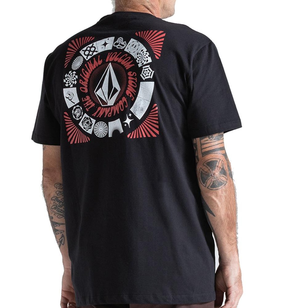 Imagem 2 do produto Camiseta Volcom Round Out - Masculina