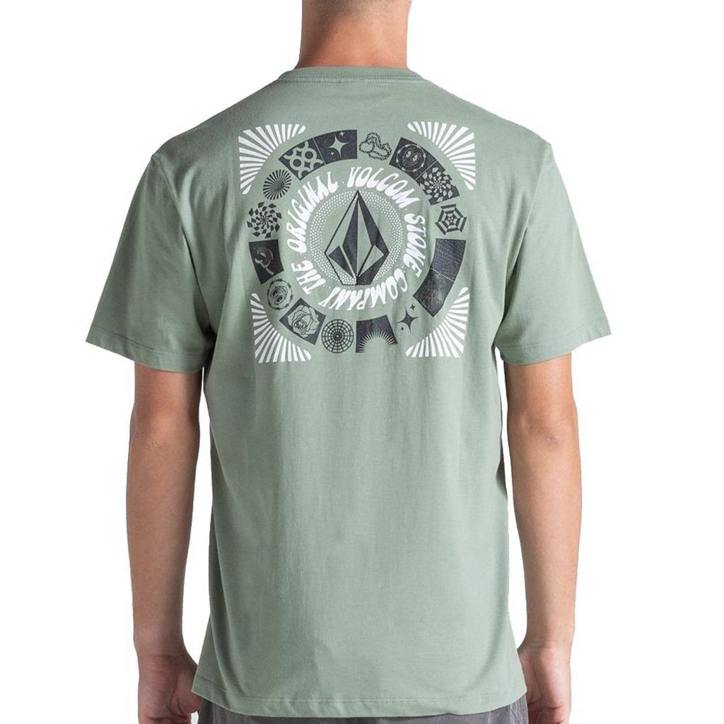 Camiseta Volcom Round Out - Masculina