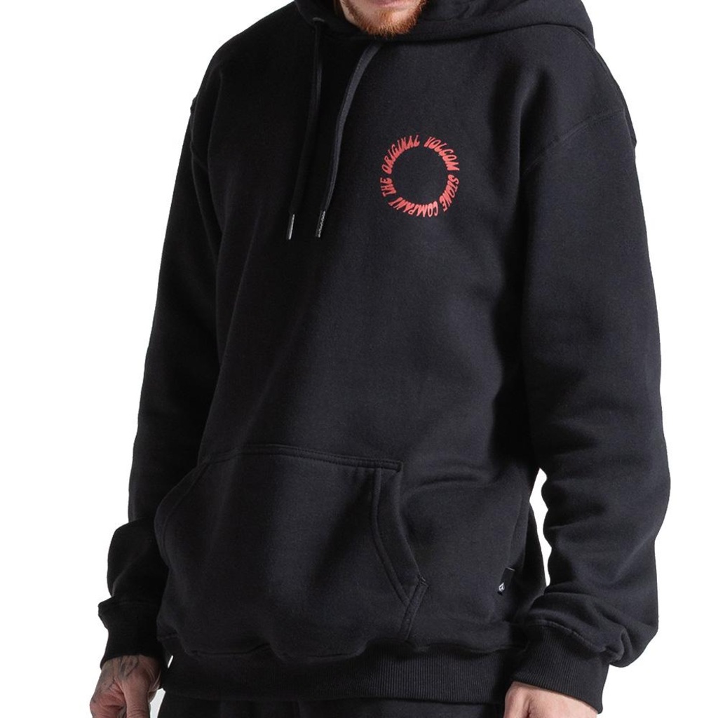 Blusão de Moletom com Capuz Volcom Canguru Circle Stoned - Masculino