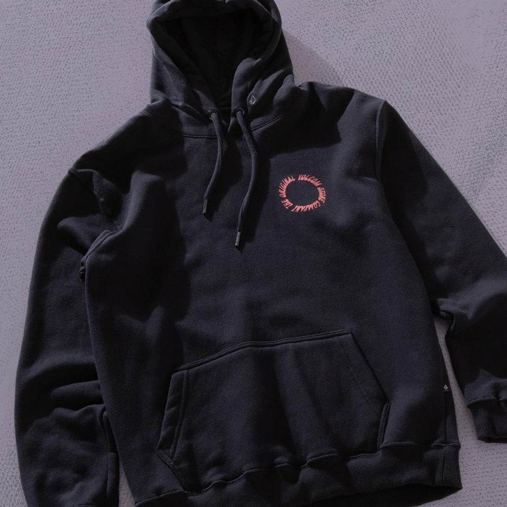 Imagem 3 do produto Blusão de Moletom com Capuz Volcom Canguru Circle Stoned - Masculino