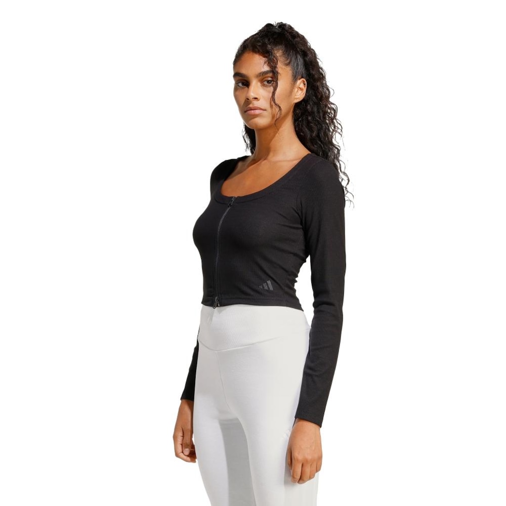 Blusão Canelado Adidas Seasonal Essentials Feminino