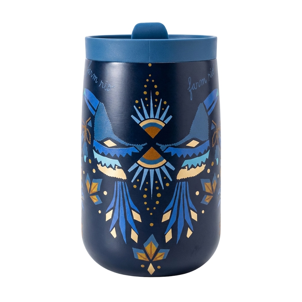 Copo Térmico Farm Que Sede Lenço Magia Tropical de Aço 450ml