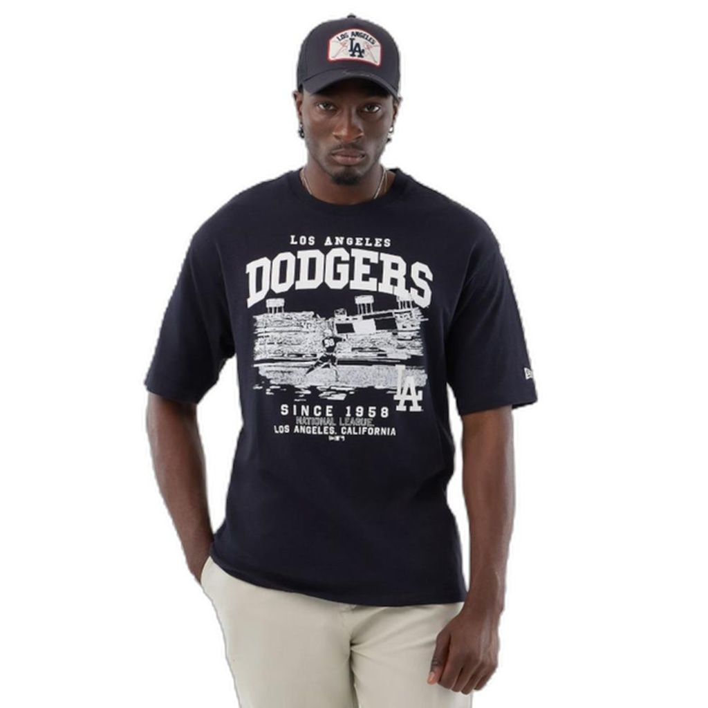Camiseta New Era Regular Los Angeles Dodgers - Masculina