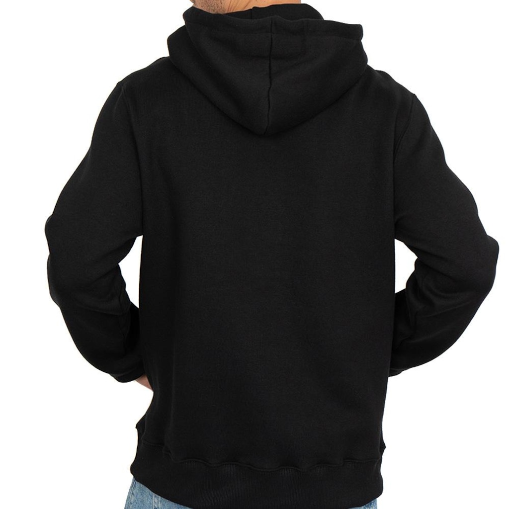 Imagem 2 do produto Blusão de Moletom com Capuz Quiksilver Canguru Emb Quik Thoughts - Masculino