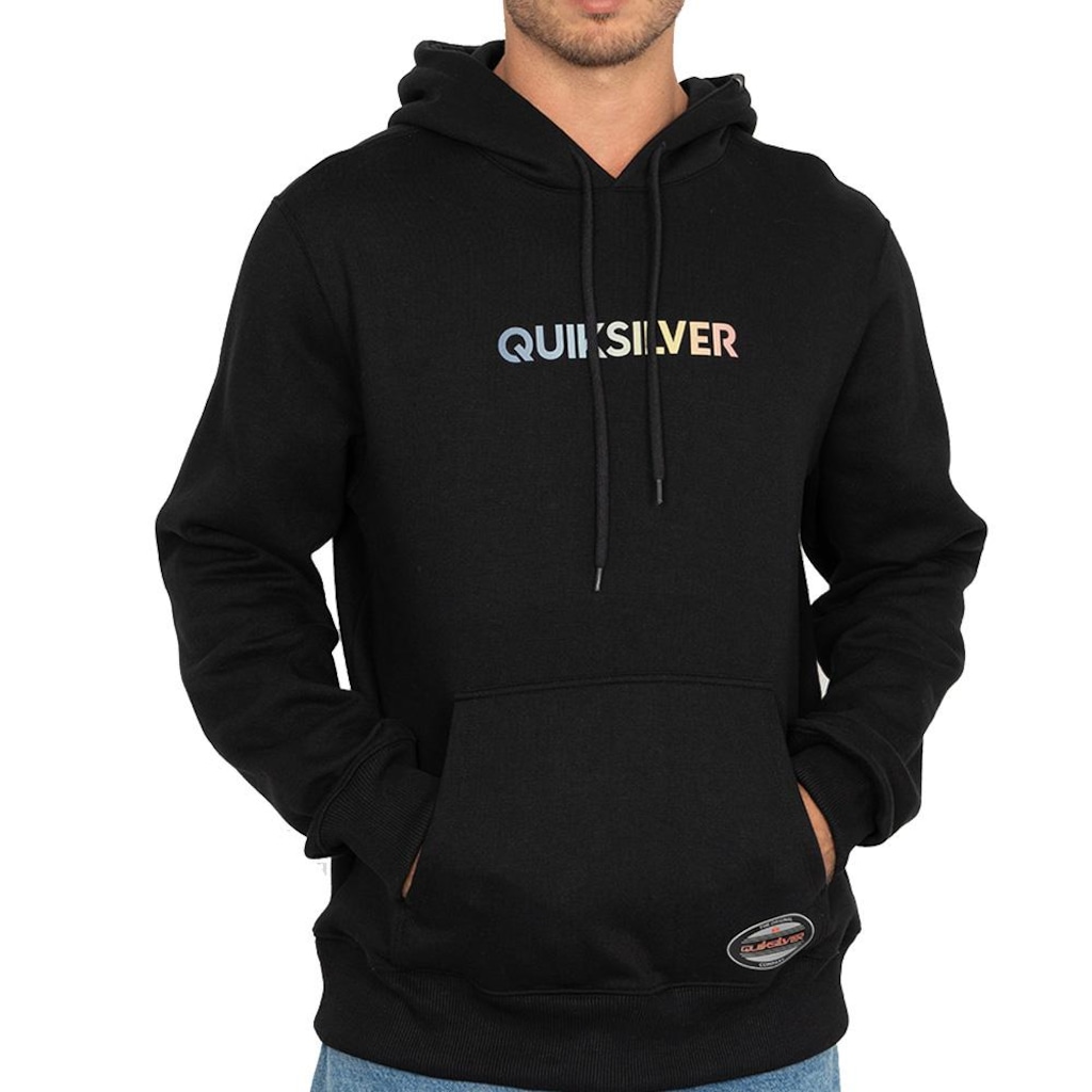 Blusão de Moletom com Capuz Quiksilver Canguru Gradient Type Antique - Masculino