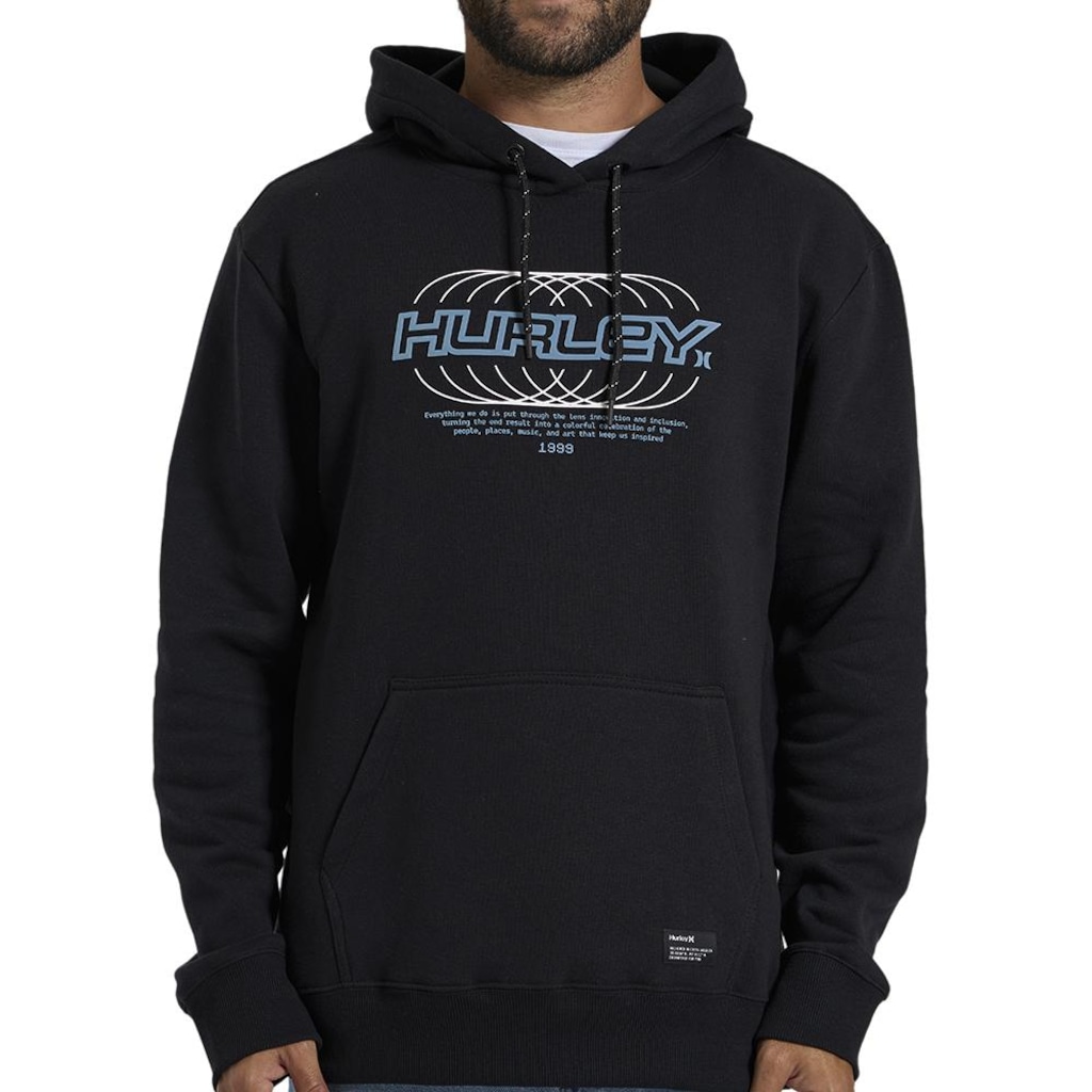 Blusão de Moletom com Capuz Hurley Nine - Masculino