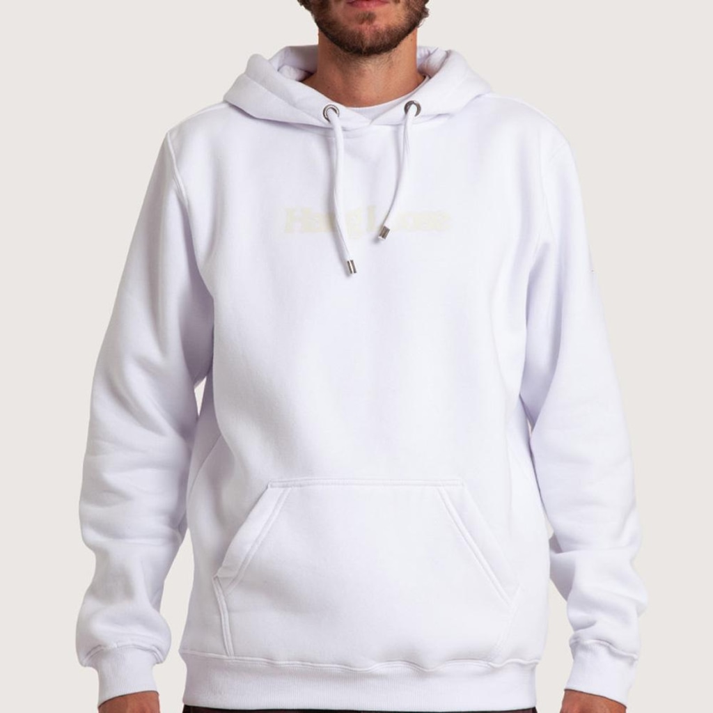 Blusão de Moletom com Capuz Hang Loose Canguru Typo - Masculino