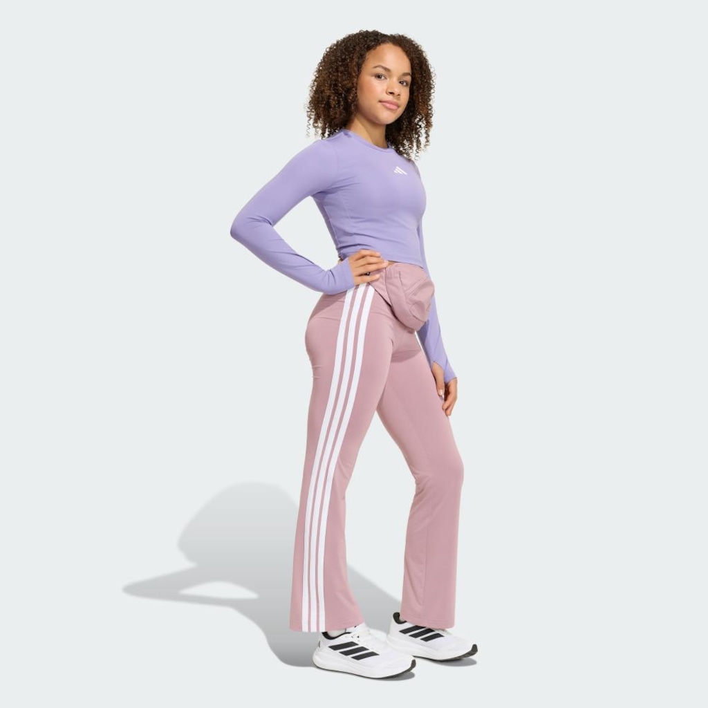 Imagem 3 do produto Calça Legging adidas Flare Train Essentials Três Listras Infantil