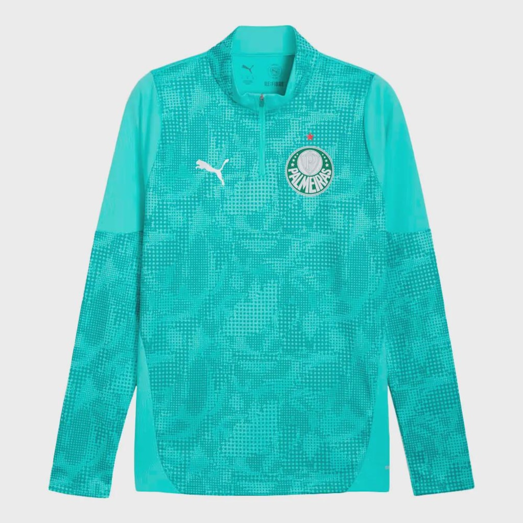 Blusão de Treino Puma Palmeiras 1/4 Zip Masculino