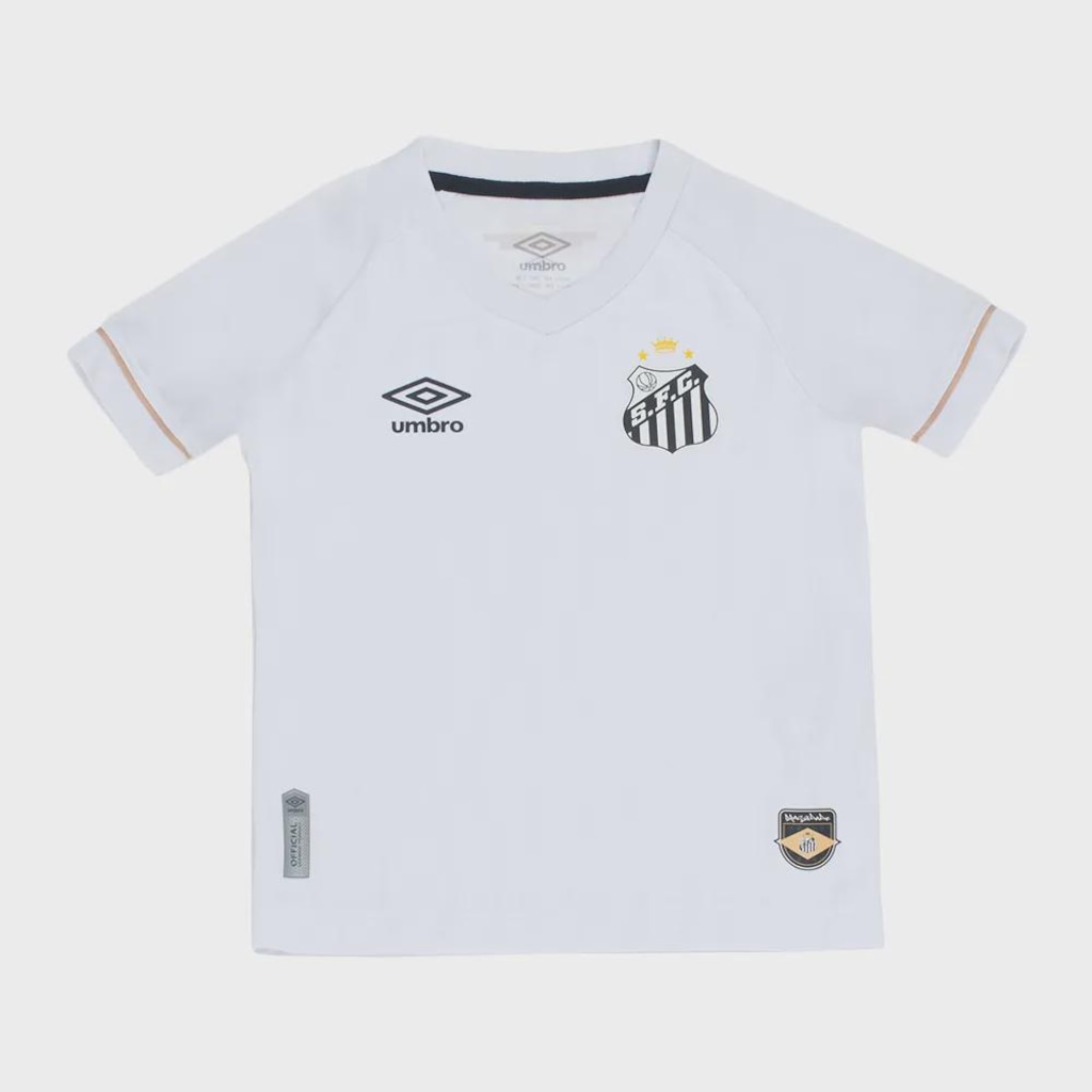 Imagem 2 do produto Kit de Uniforme de Futebol do Santos Futebol Clube I 26/27 Umbro Infantil