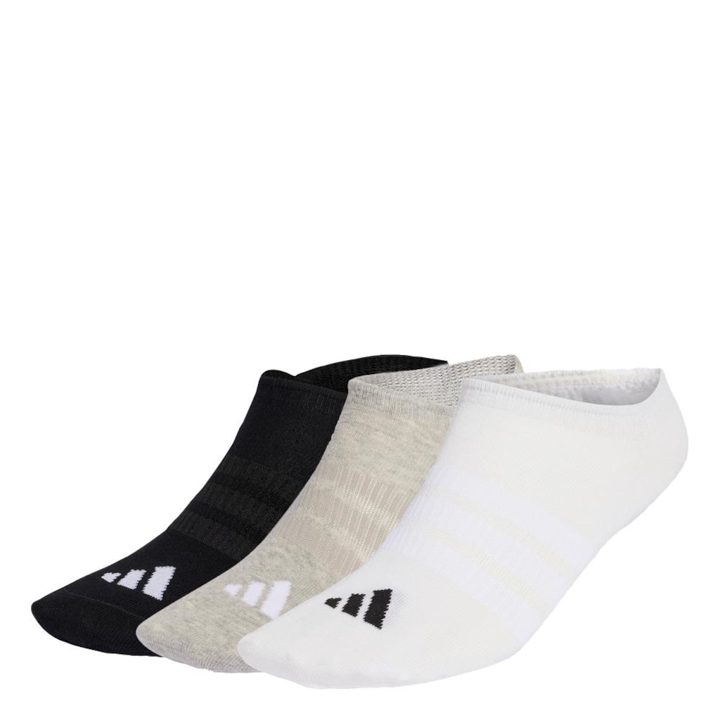 Meia adidas Invisíveis THIN&LIGHT - 3 Pares - Unissex