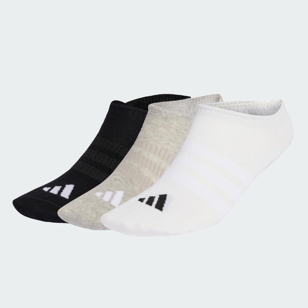 Imagem 3 do produto Meia adidas Invisíveis THIN&LIGHT - 3 Pares - Unissex