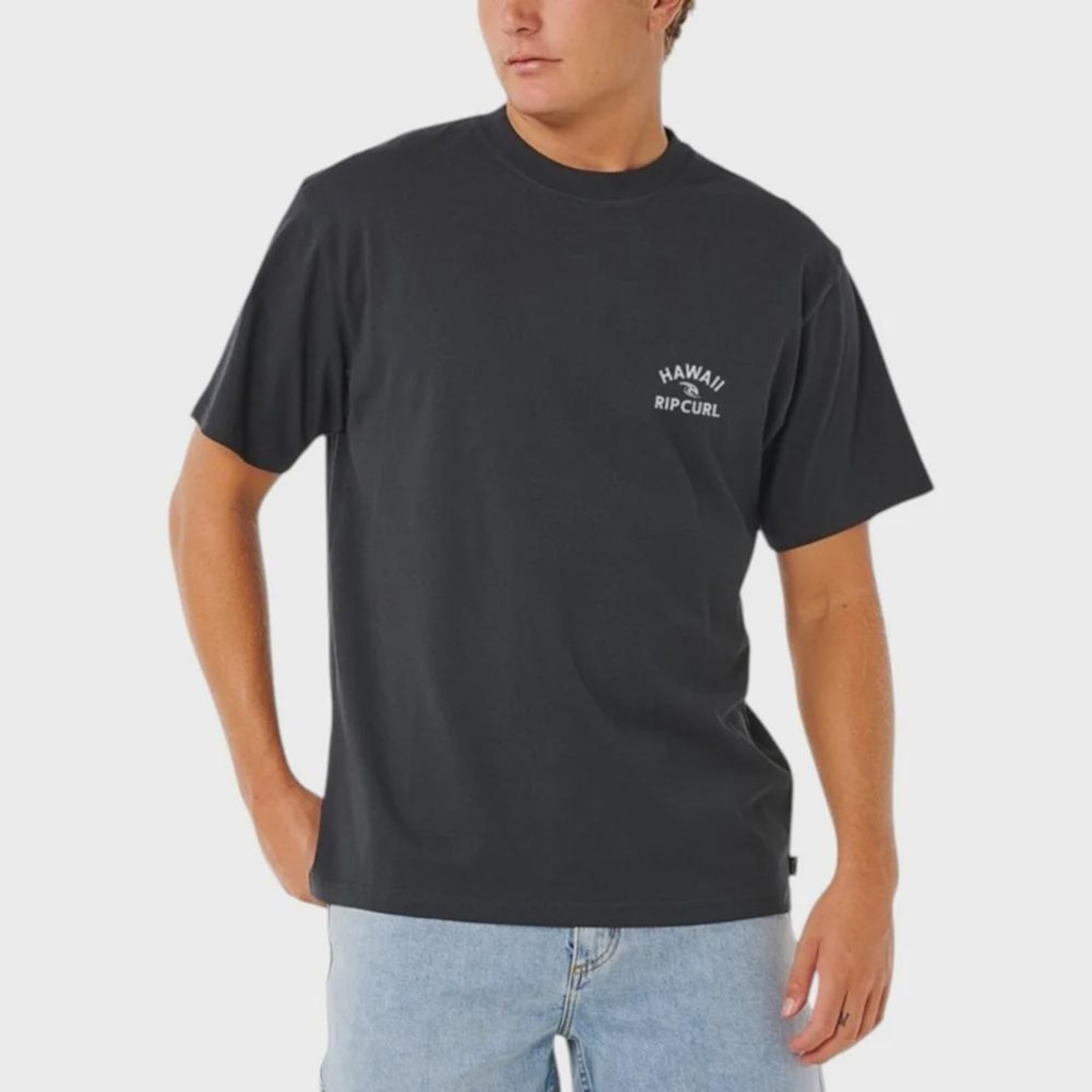 Camiseta Rip Curl Hawaii Ahi Black Masculina