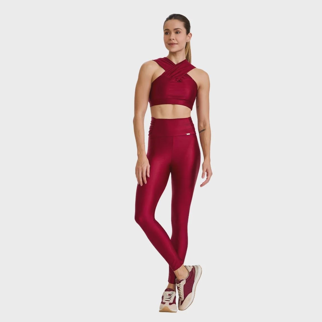 Imagem 2 do produto Top Fitness Caju Brasil Energy Alças Franzidas - Feminino
