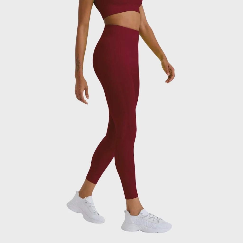 Calça Legging Caju Brasil Sem Costura - Feminina