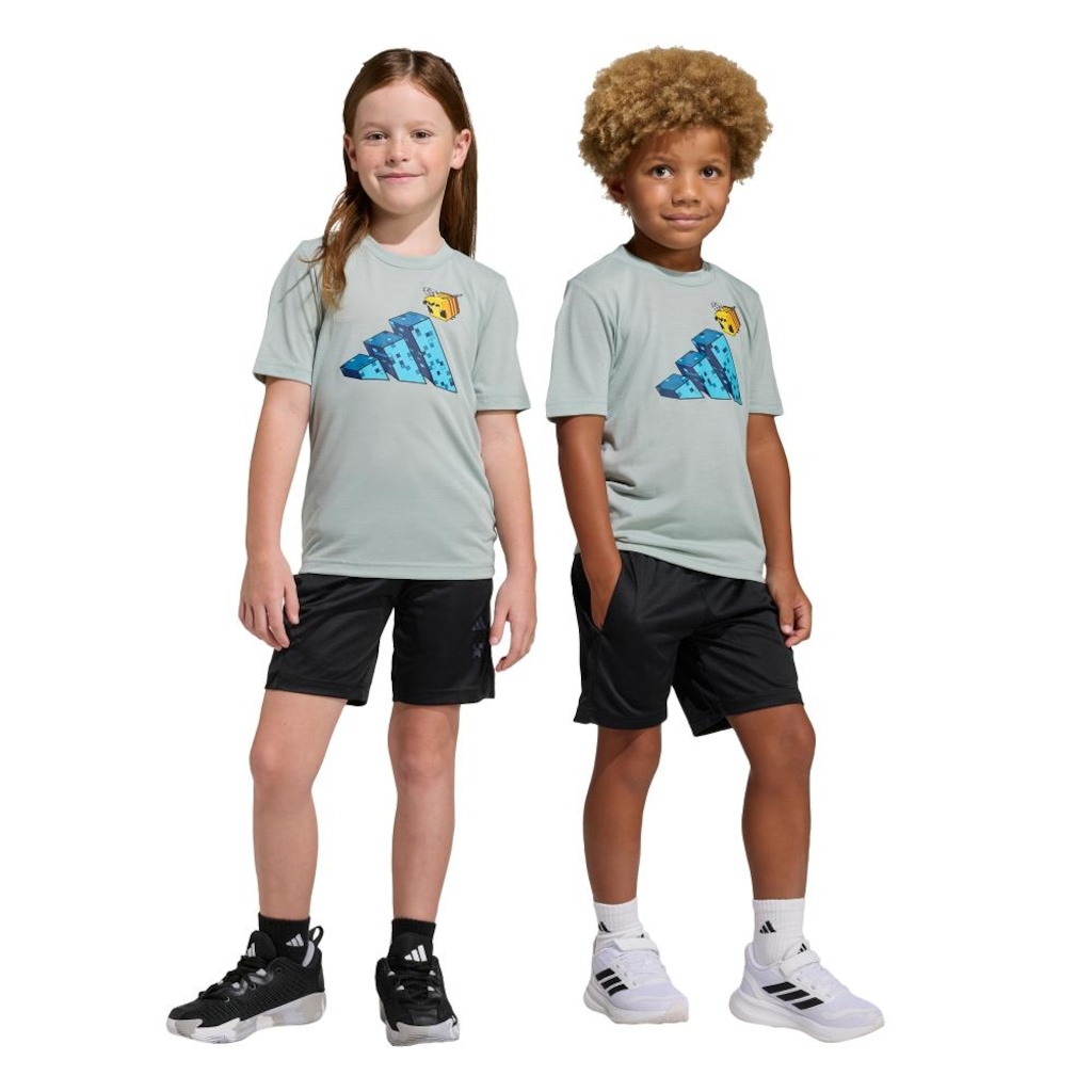 Conjunto adidas Treinamento Minecraft Verão - Infantil