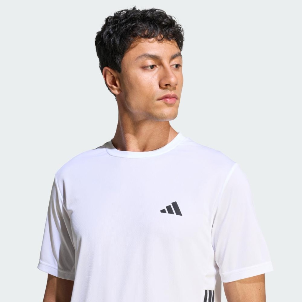 Imagem 5 do produto Camiseta de Treino adidas Essentials Base Três Listras - Masculina