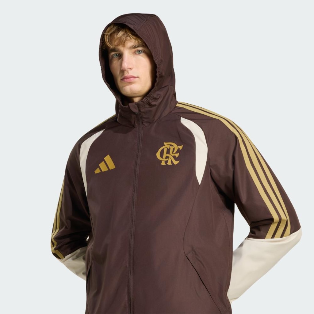 Imagem 5 do produto Jaqueta com Capuz do Flamengo Tiro 26 Competition All Weather adidas - Masculina