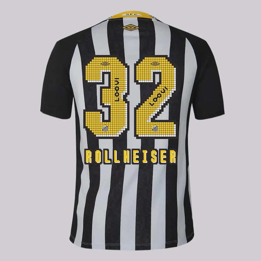 Camisa do Santos II 2025 32 Rollheiser Umbro Masculina