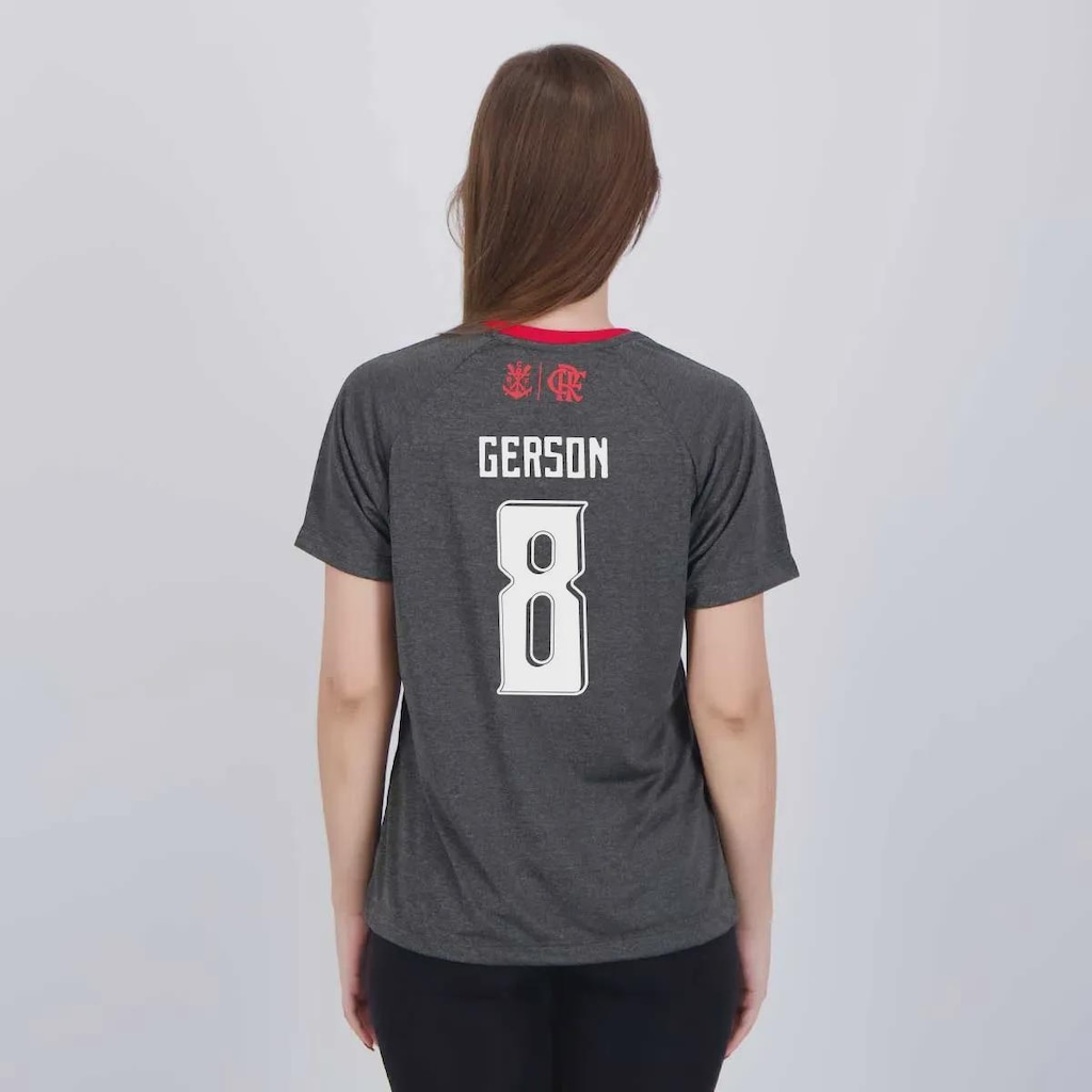 Camisa do Flamengo Gerson 8 Var FutFanatics Feminina