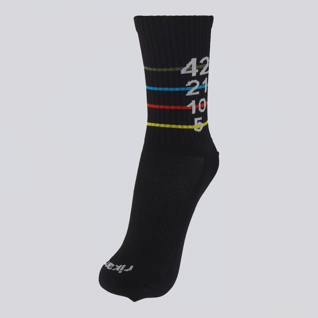 Meia Cano Medio Rikam Performance Running Poliamida 5Km