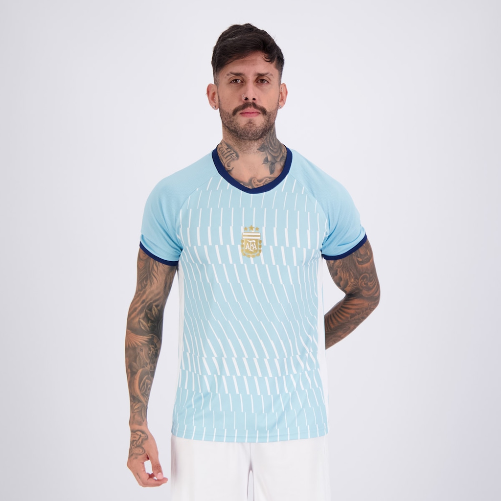 Imagem 2 do produto Camisa Argentina Lines Azul 8 Enzo FutFanatics Masculina