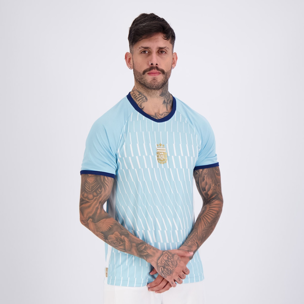 Imagem 3 do produto Camisa Argentina Lines Azul 8 Enzo FutFanatics Masculina
