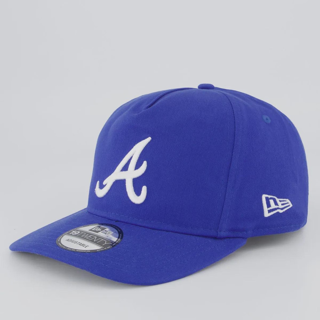 Boné Aba Curva New Era MLB Atlanta Braves Washed Cobalt 1920