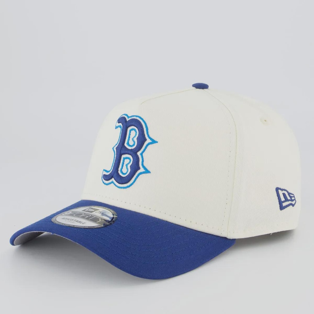 Boné Aba Curva New Era MLB Boston Red Sox Blueberry Cream 940AF Unissex