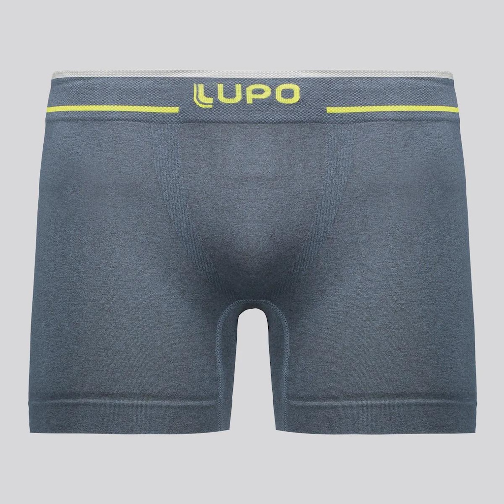 Cueca Boxer Lupo Microfibra Sem Costura Logo Adulta