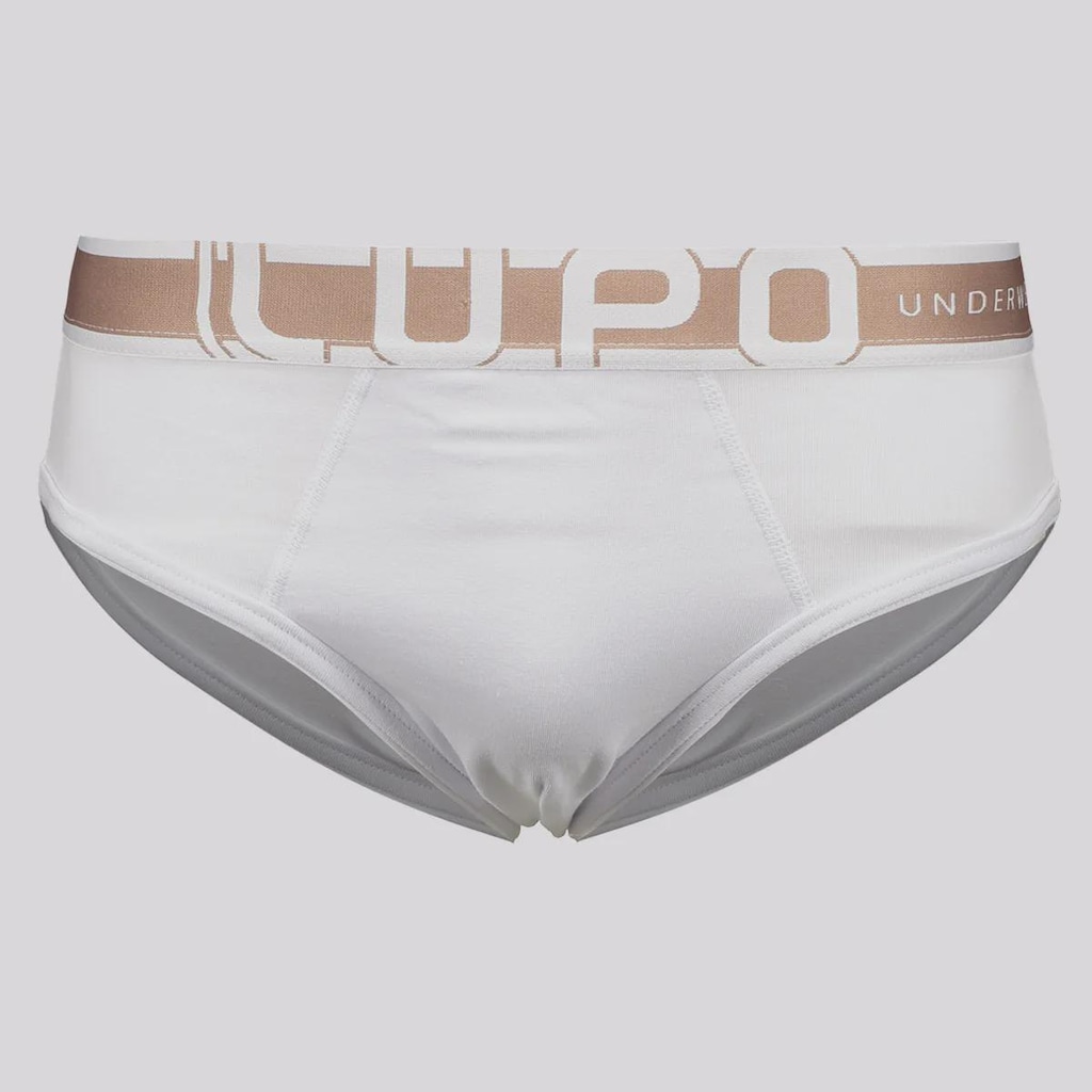 Cueca Slip Lupo Algodão com Elastano Adulta