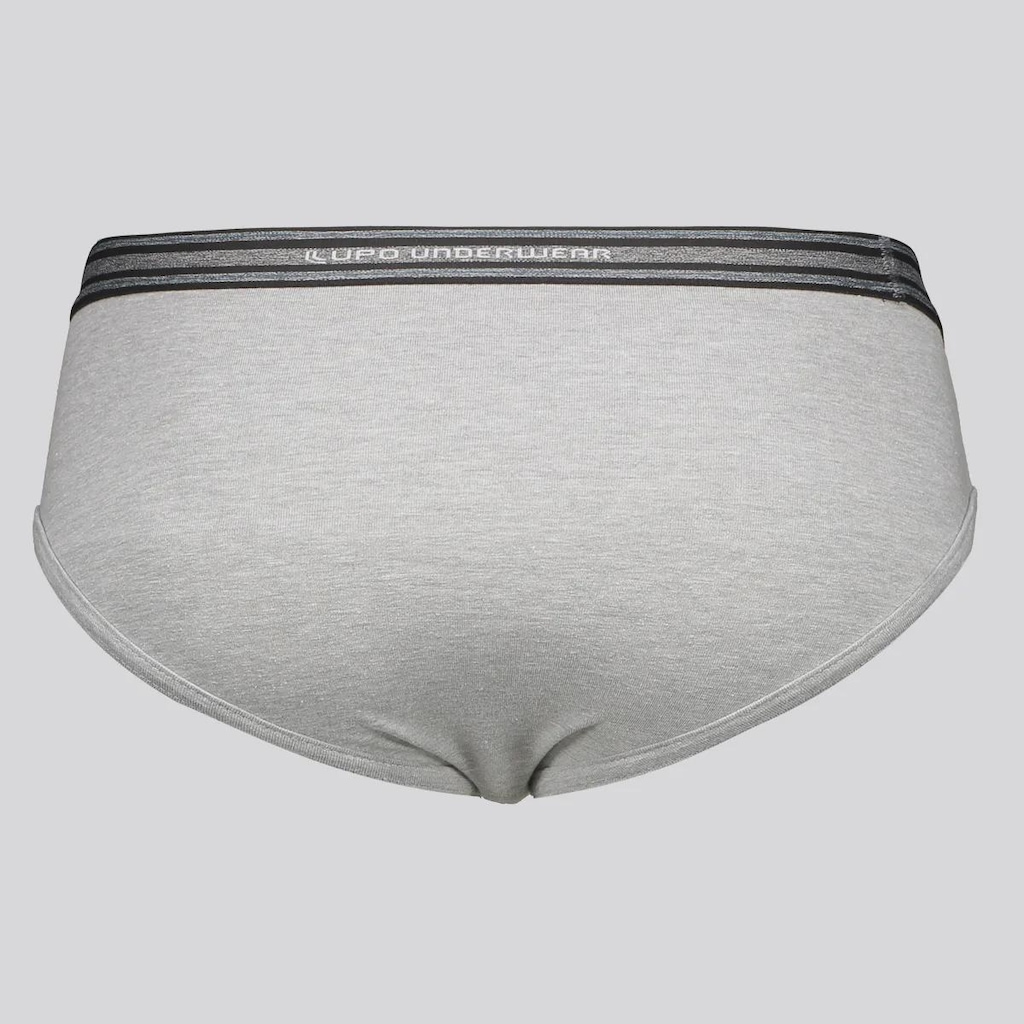 Imagem 2 do produto Cueca Slip Lupo Algodão com Elastano Logo Masculina