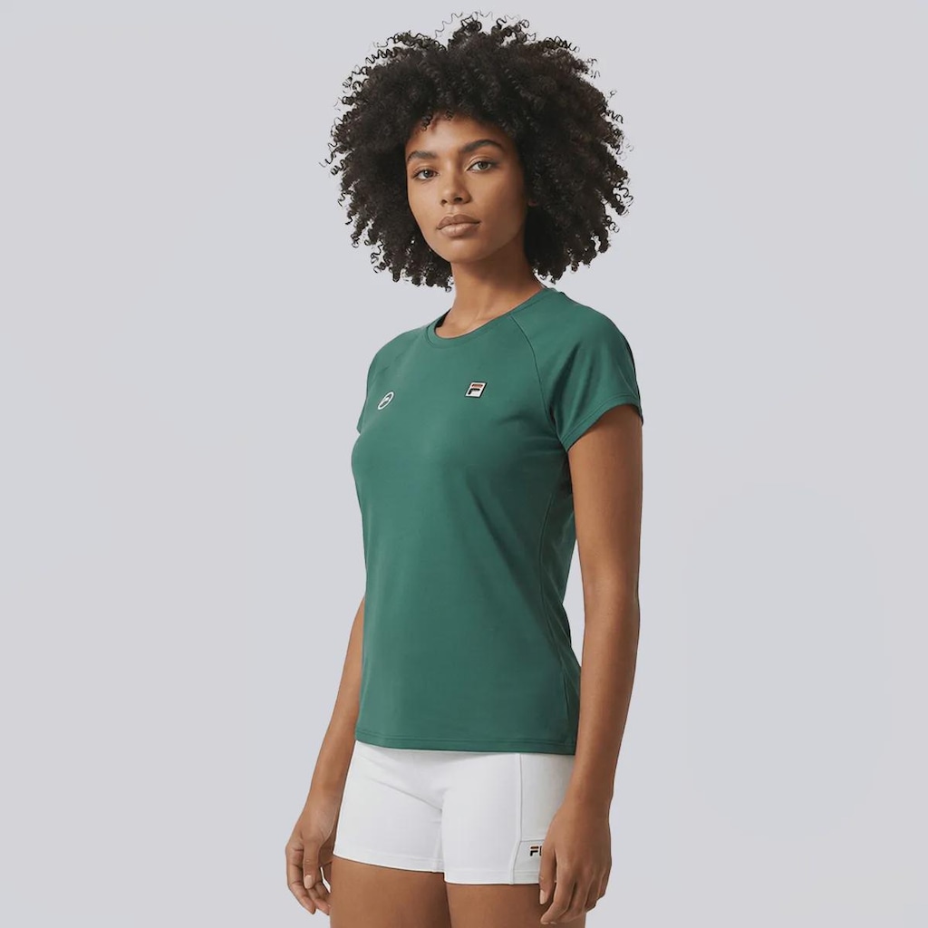 Camiseta Feminina Tennis Basic Rio Open 26 Fila