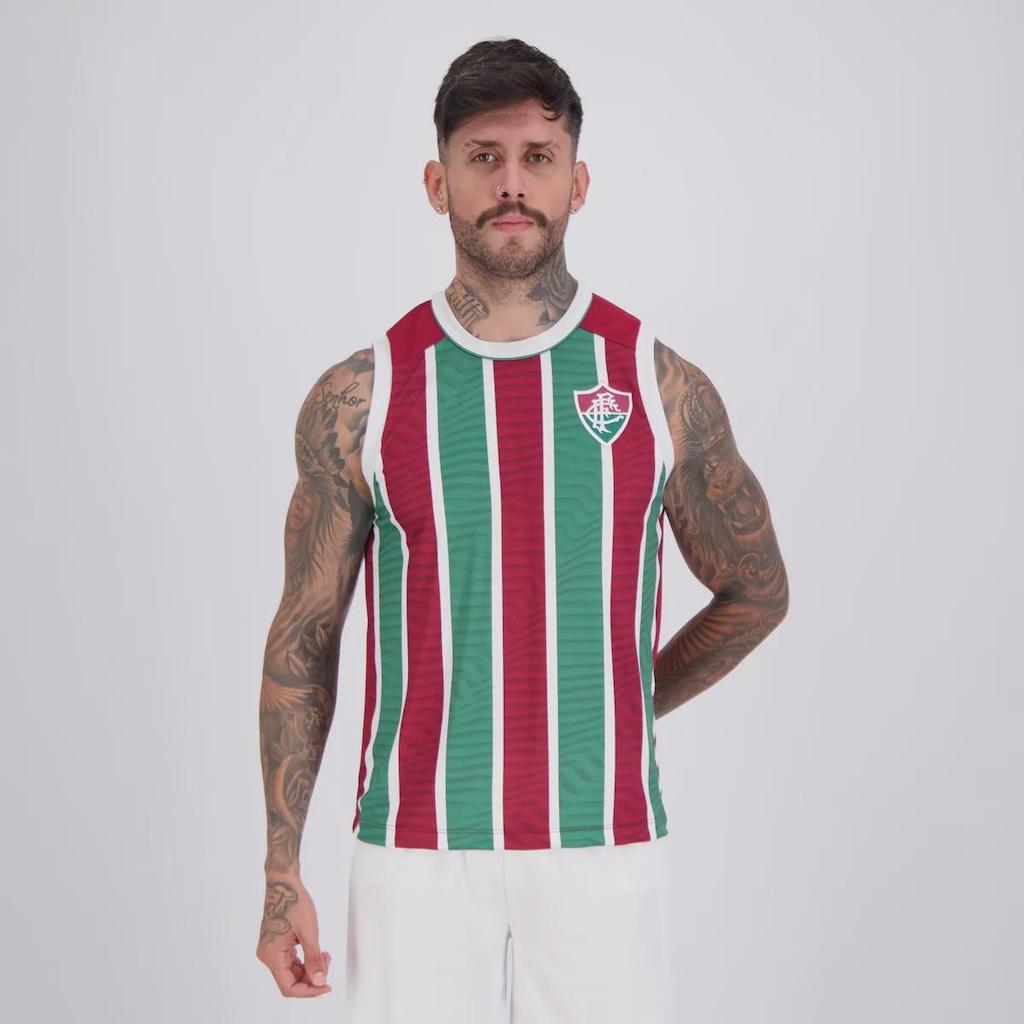 Camiseta Regata Fluminense Agora Grená FutFanatics Masculina