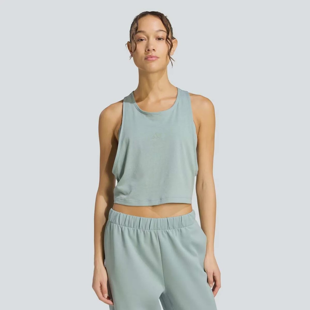 Camiseta Regata Cropped Feminina Motion adidas