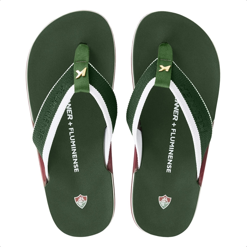 Chinelo Masculino Kenner NK6 Pro Fluminense Tricolor