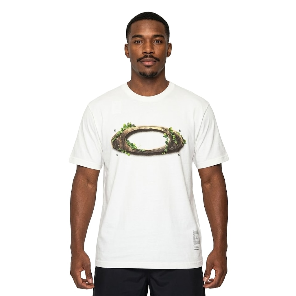 Camiseta Oakley Ellipse Natureverse Rusty Masculina