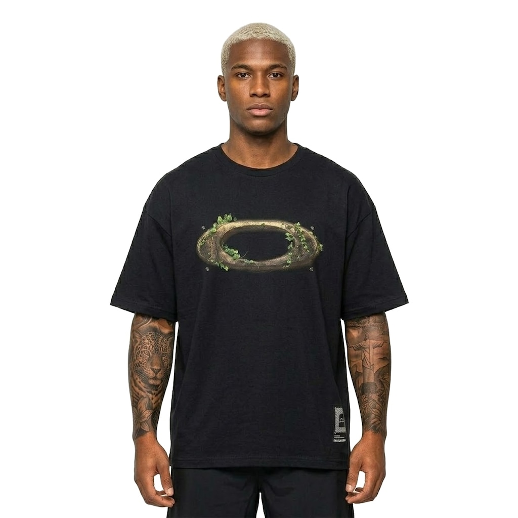 Camiseta Oakley Ellipse Natureverse Rusty Masculina