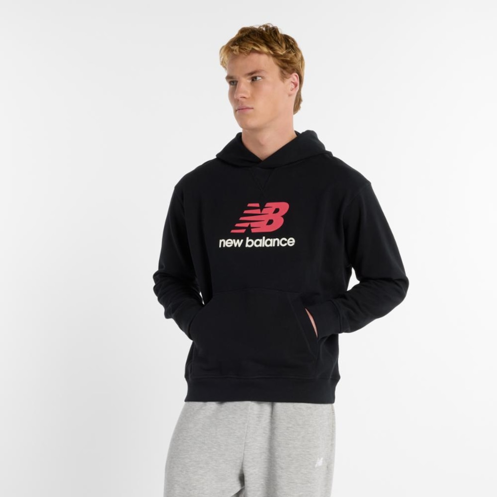 Blusão com Capuz New Balance Athletics Logo Masculino