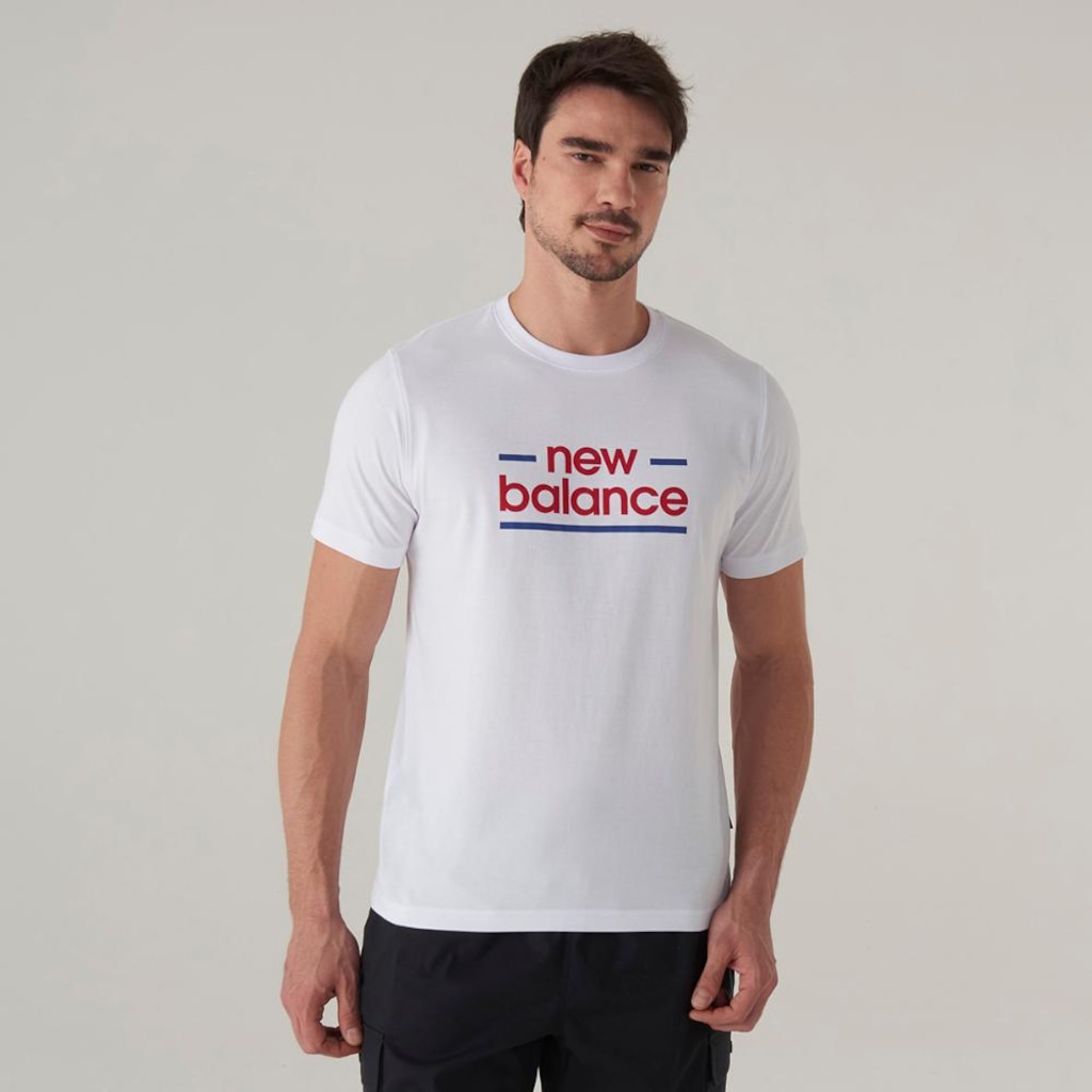 Camiseta New Balance Linear Lines Masculina
