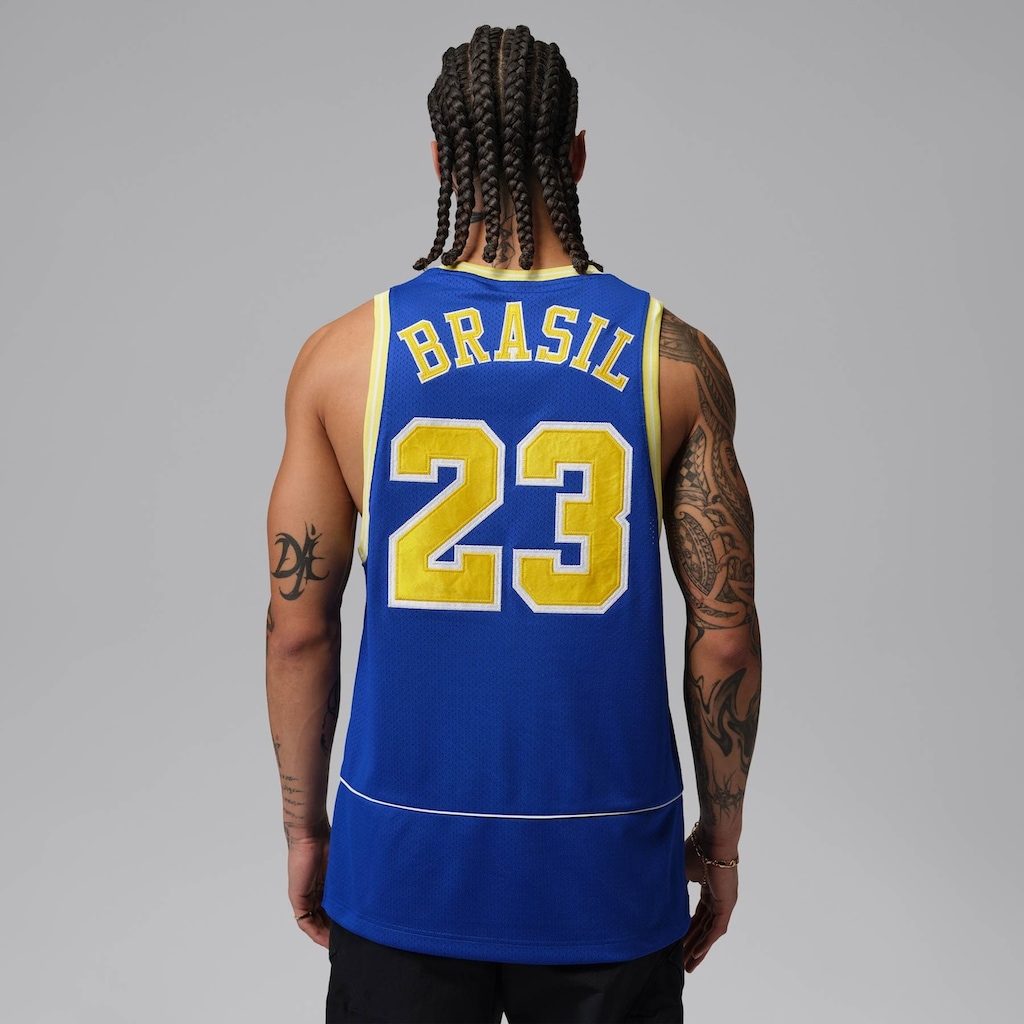 Imagem 2 do produto Regata Brasil Jordan Essentials Mesh Masculina