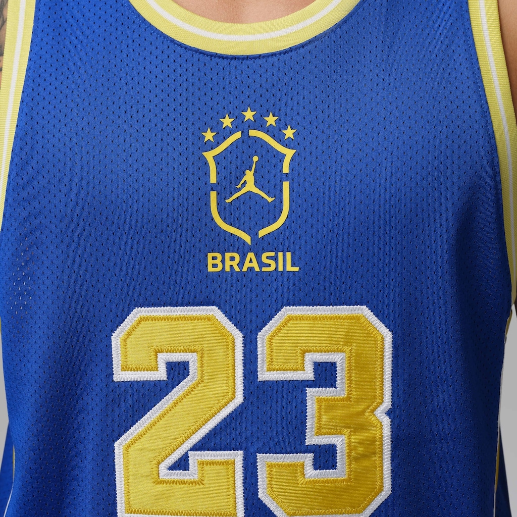 Imagem 4 do produto Regata Brasil Jordan Essentials Mesh Masculina