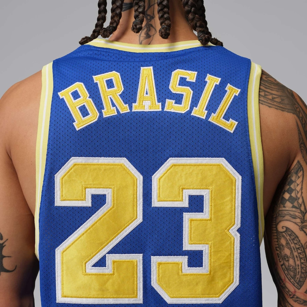 Imagem 5 do produto Regata Brasil Jordan Essentials Mesh Masculina