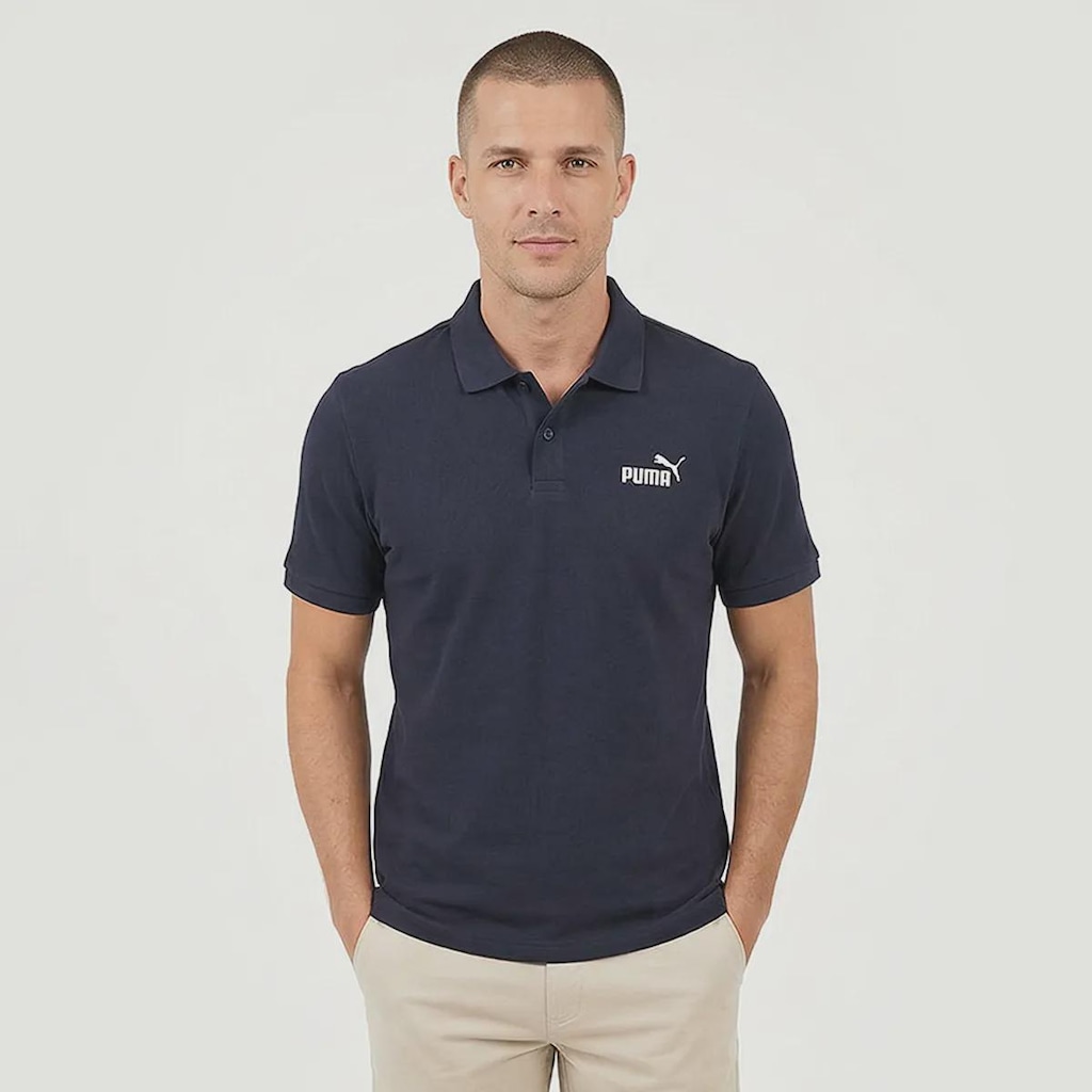 Camisa Polo Puma ESS No.1 Logo - Masculina