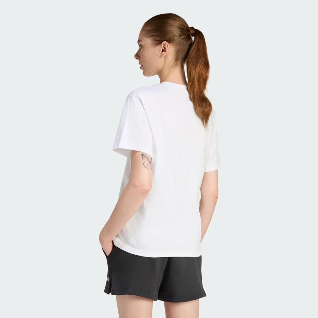 Imagem 3 do produto Camiseta adidas Gola V Summer Slide - Feminina