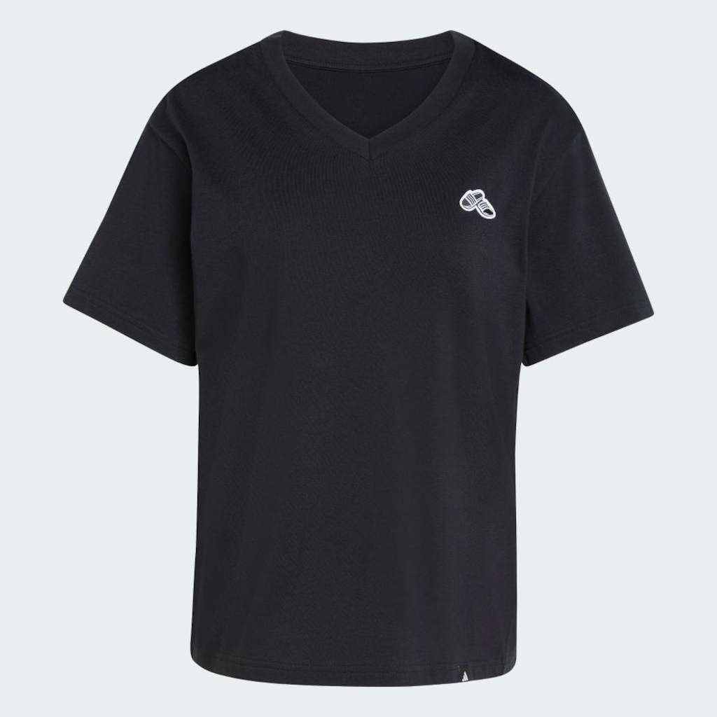 Imagem 2 do produto Camiseta adidas Gola V Summer Slide - Feminina