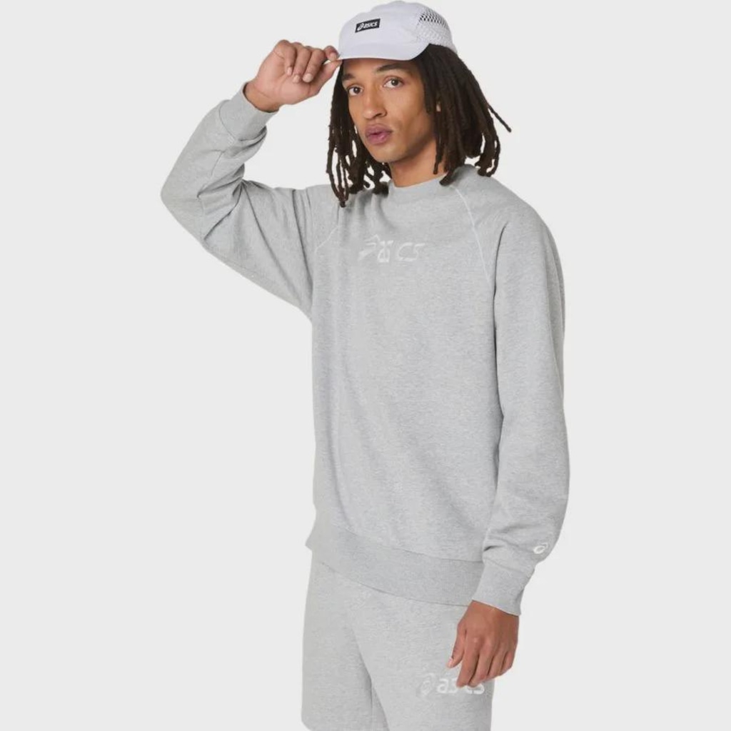 Imagem 2 do produto Blusa ASICS Logo Fleece Crew-Neck Masculino